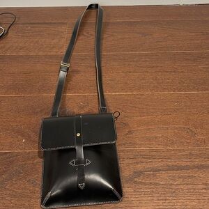 Beca by Joy Gryson Black Crossbody Leather Bag